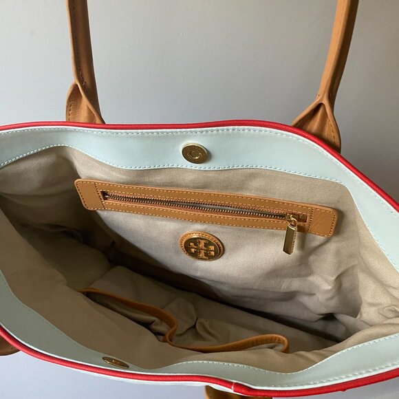 Tory Burch Perry Color Block Tote - Picture 5 of 8